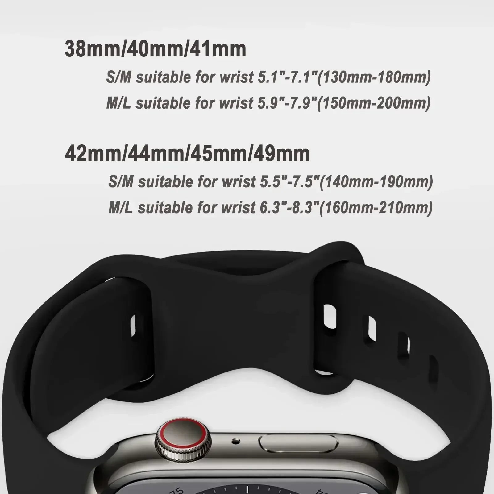 Silicone Band for Apple Watch 10 9 8 7 6 5 4 3 SE Strap for IWatch Ultra 2 49mm 45mm 41mm 40mm 44mm 38mm 42mm 46mm Qme