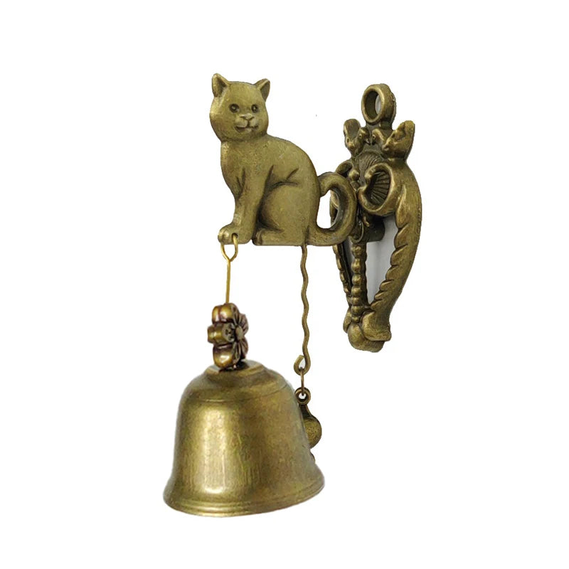 Vintage Style Animal Doorbells Metal Iron Bells Wind Bells Puppy Elephant Owls Wall Hanging Decoration Outdoor Wind Chimes Gift Qme A6