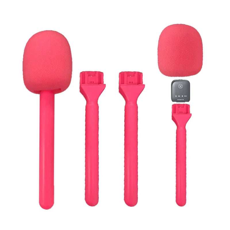 Handheld Wireless Microphone Adapter Holder Interview Silent Foam Qme