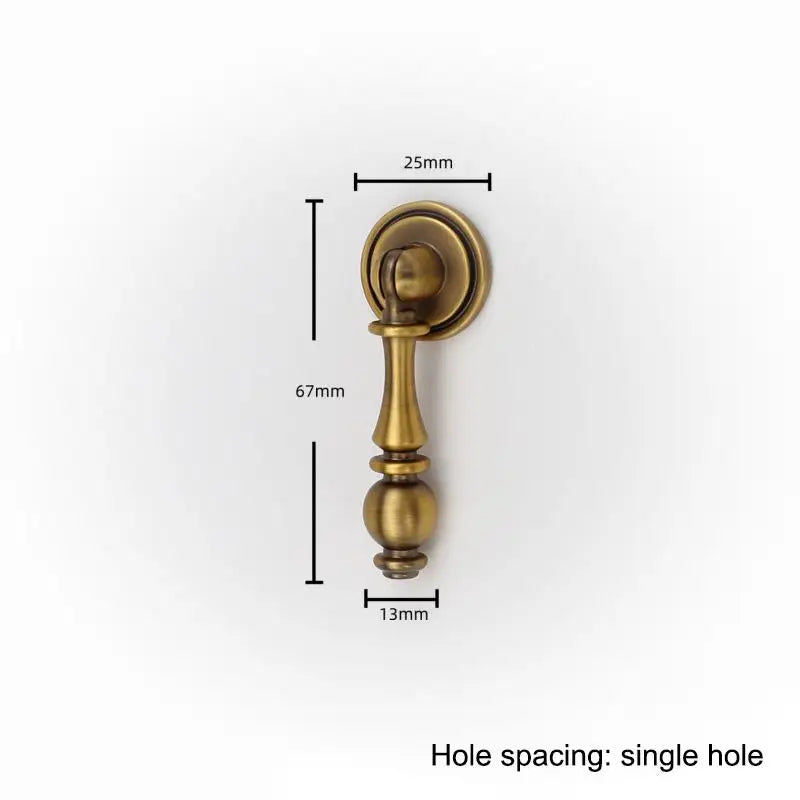 French-style Vintage Brass Handles For Wardrobe Doors Drawers Cabinets Shoe Cabinets And Furniture In Antique Bronze Color Qme A2