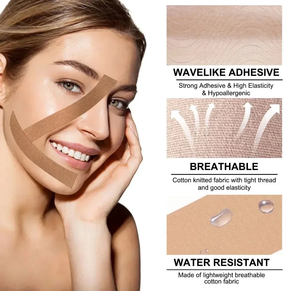 Kinesiology Tape Face V Line Neck Eyes Lifting Wrinkle Remover Qme