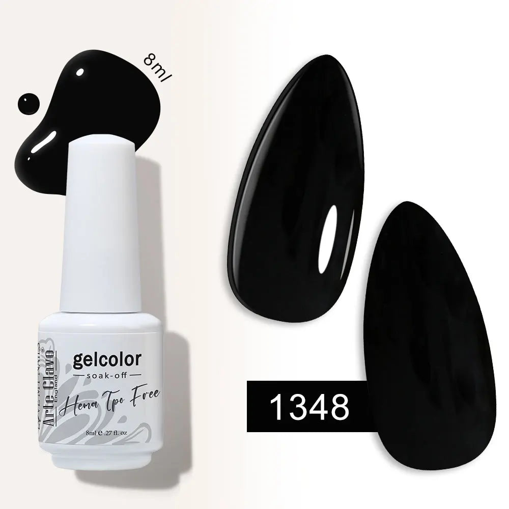 Arte Clavo Semi-permanent Gel Nail Varnish 180 Colors Semipermanent