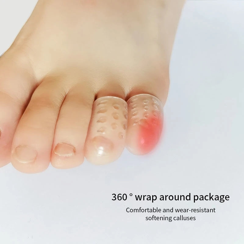 Silicone Toe Caps Anti-friction Breathable Protector Prevents Qme