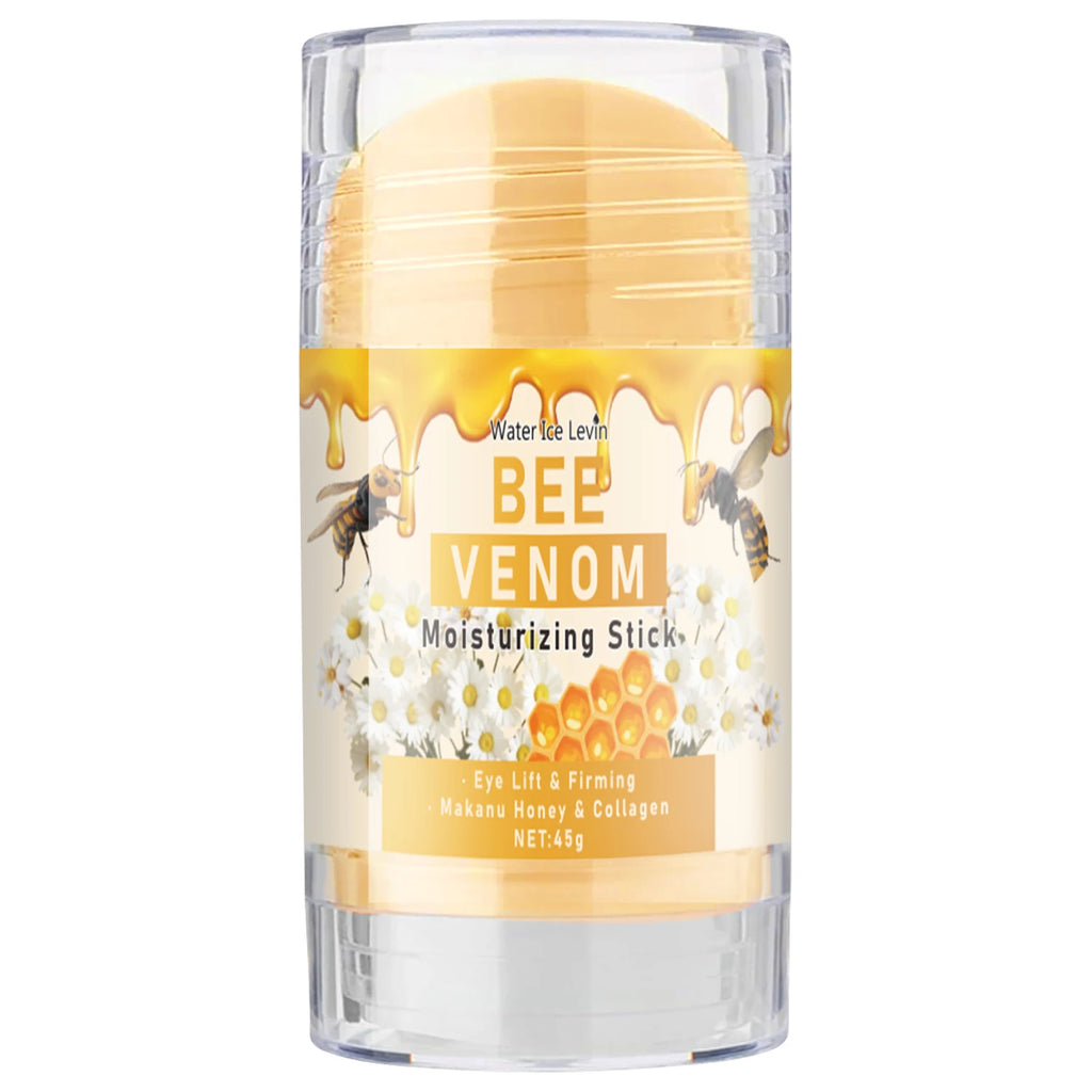 Bee Venom Eye Cream Stick Hydrates and Moisturizes the Skin Around the Eyes, Protects and Nourishes, Making the Light Beige Color More Soft Qme One Bottle 45g