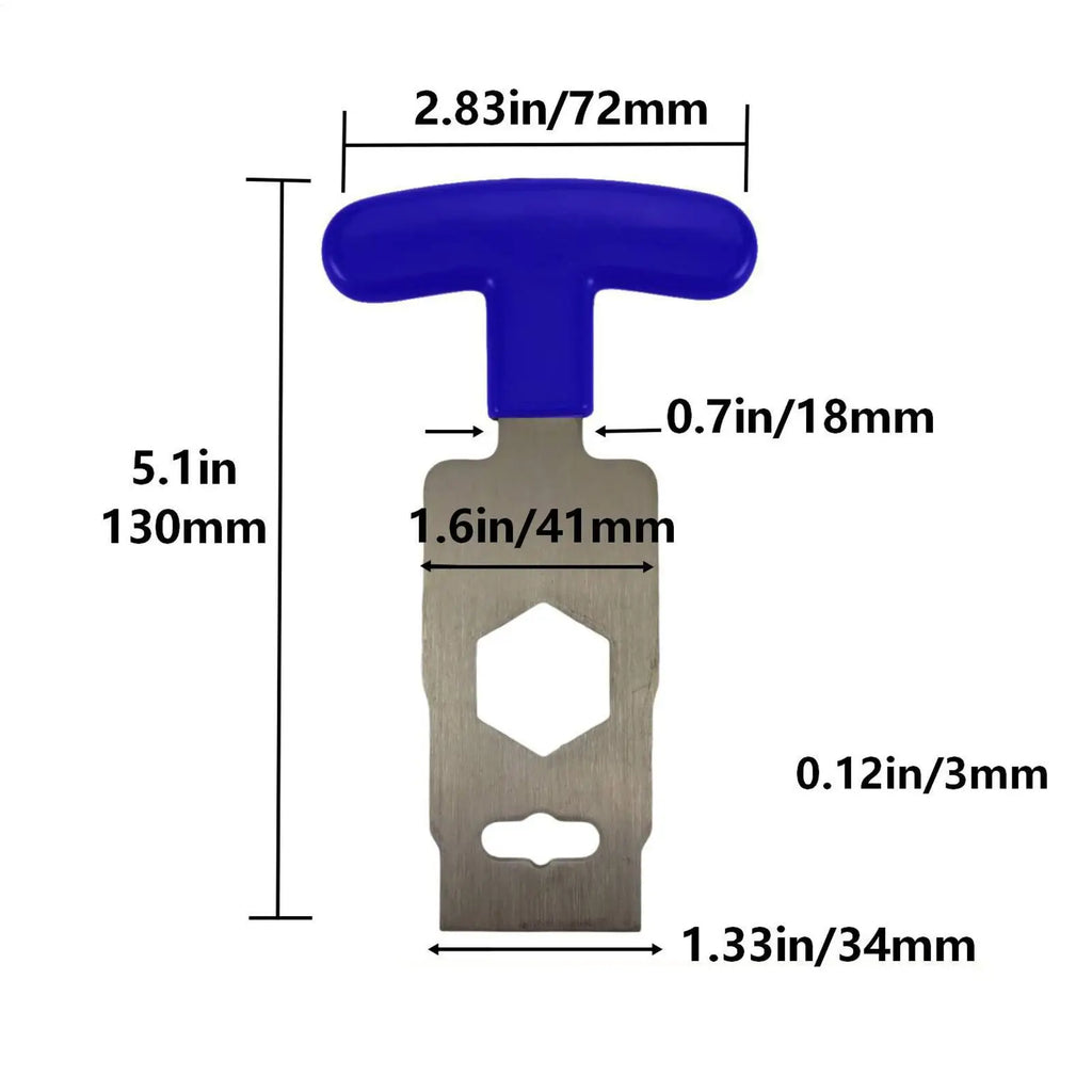 Pool Drain Plug Removal Tool Directional Grip Portable Wrench Clean Out Plug Wrench For Spa Swimming Backflow Disassembly Qme