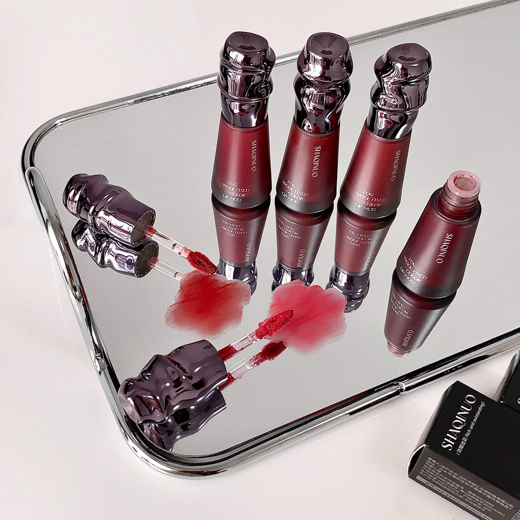 SHAQINUO Matte Velvet Autum&winter Lip Mud Cream Clay Long-lasting Qme