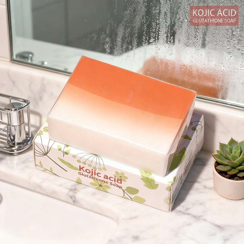 Kojic Acid Whitening Soap Glutathione Ingredient Deep Cleansing Qme