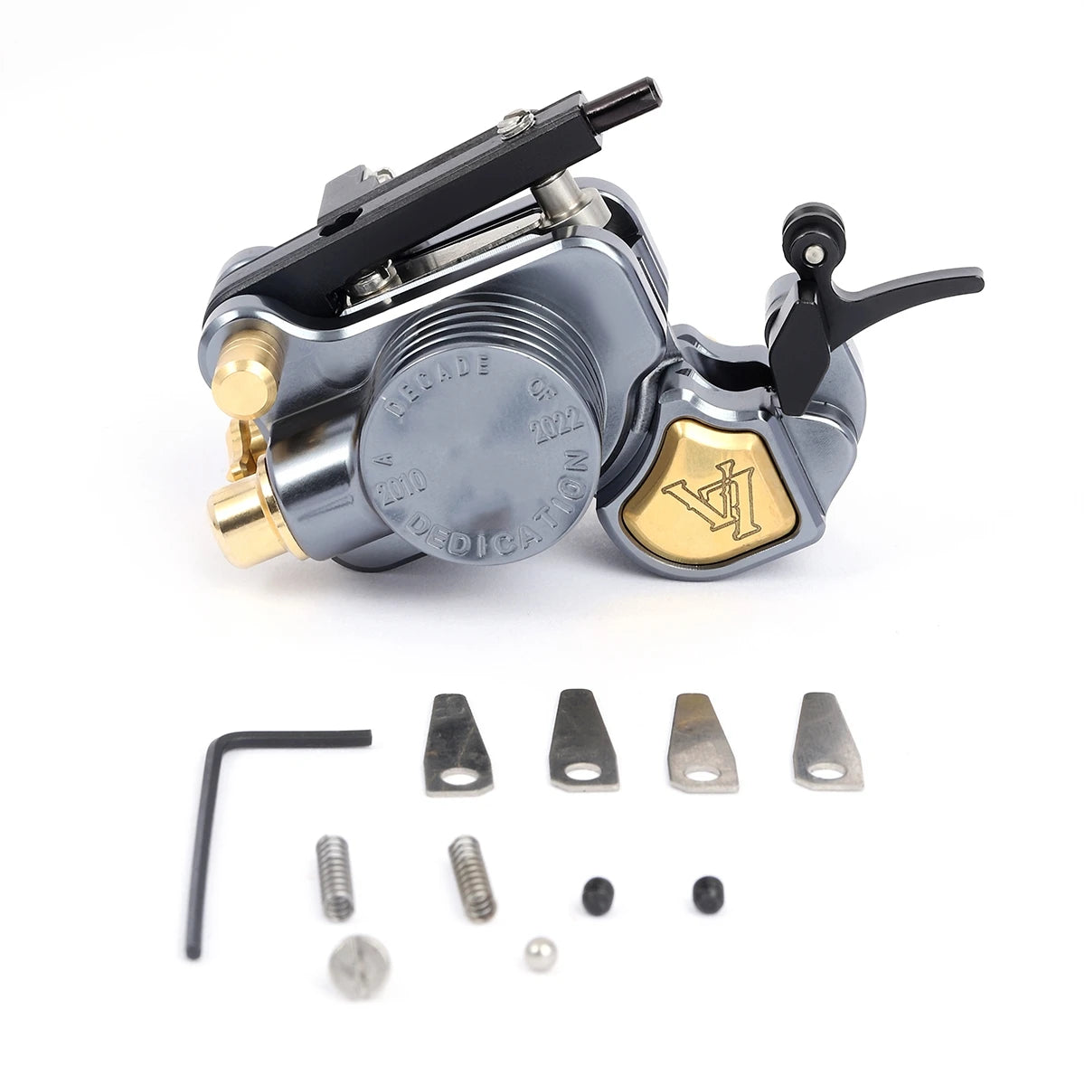 Brand New darklab V7R Shrapnel Motor Rotary Tattoo Machine Gun Withe Adjustable Stroke Supply Qme Grey