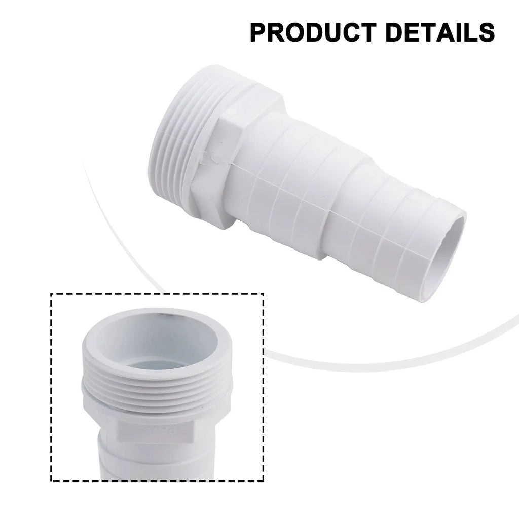 ABS 1.5 Inch Thread Spare Hose Nozzle For Swimming Pool Hoses With Diameter 32-38mm For SPX1091Z7/SPX1091Z4 9.5*4.5*3 Cm White Qme