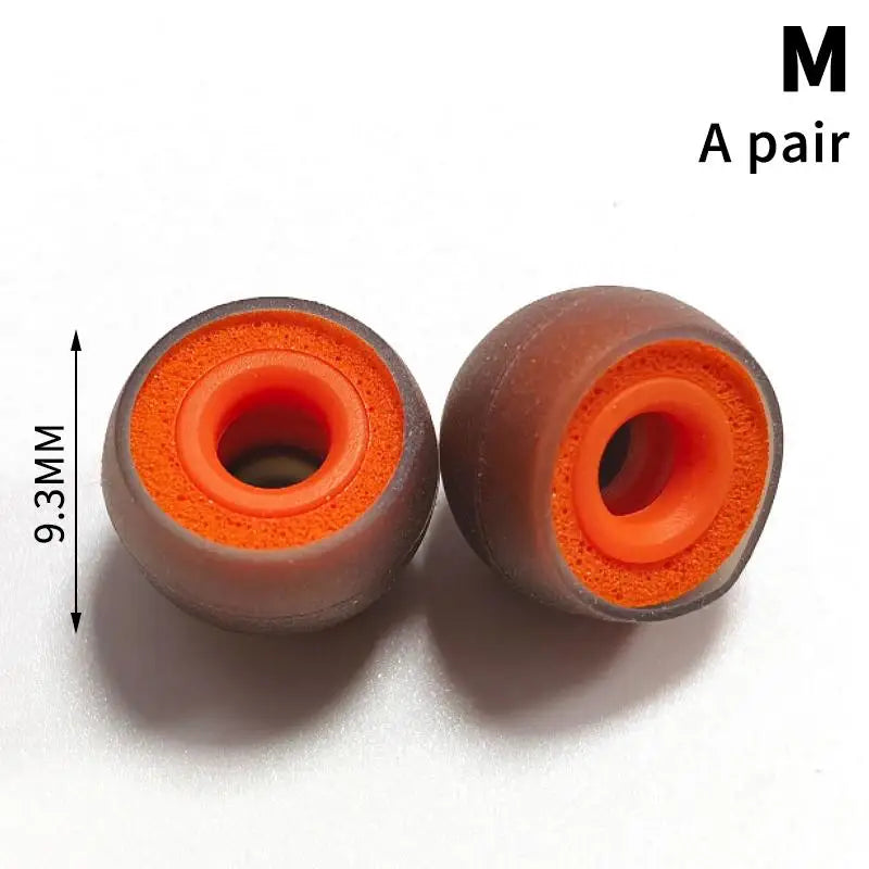 Improved Bass Effect Memory Foam Earbud Tips 1 Pair Silicone Ear Qme A2