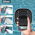 3-Modes High Pressure Shower Head Water Saving Shower Heads Adjustable Water Massage Sprayer Home Bathroom Accessories Qme Silver Shower
