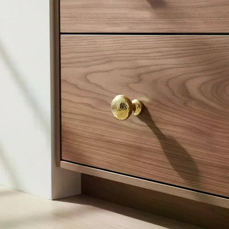 Brass Ball Furniture Pull Handles Hand-forged Hammer Cabinet Handles Door Drawer Knob Kitchen Wardrobe Cupboard Pulls Qme