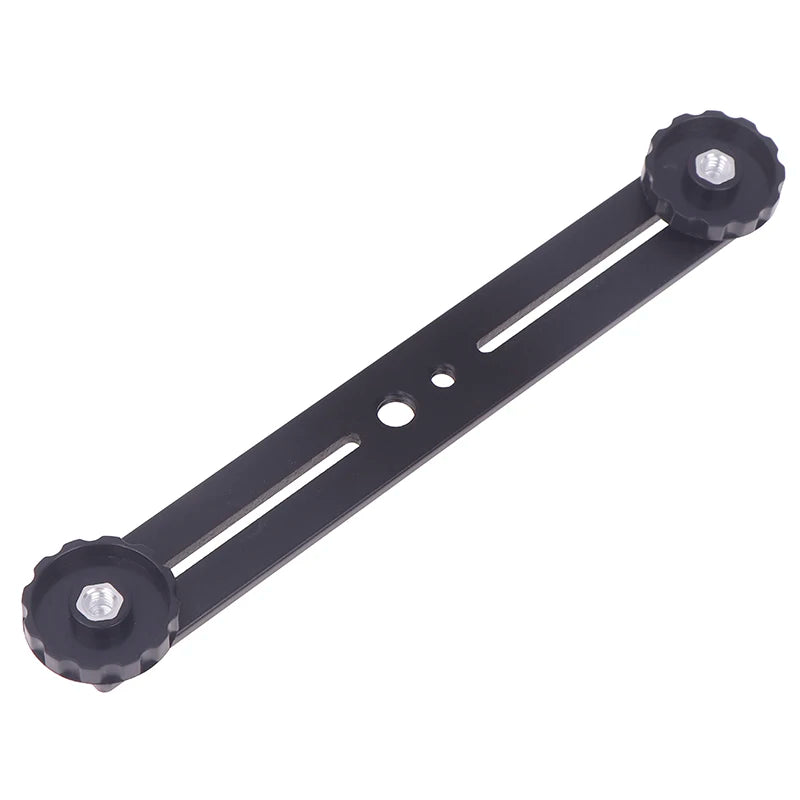 Dual Camera Mount Tripod Bracket Flash Brackets Extension Bar 1 4 Qme Default Title