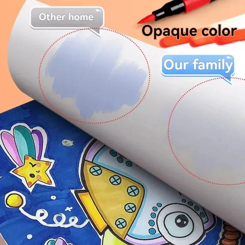 12/24/36/48/60/80 Colors Acrylic Marker Pen Set Waterproof And Quick Dry Paper Stackable Pens For Children And Students Qme