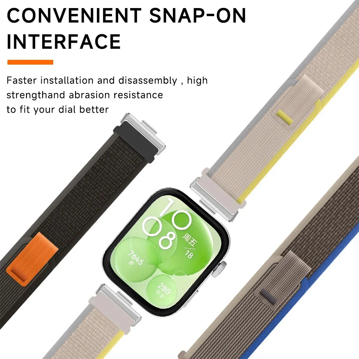 Trail Loop Band For Huawei Watch Fit 3 2 1 Strap Nylon Bracelet Sport Watchband For Huawei Watch Fit3 Smartwatch Elastic Correas Qme