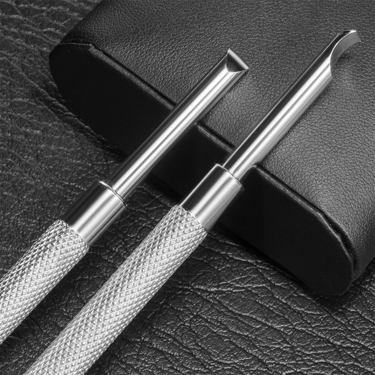 2 Pack Stainless Steel 4mm Watch Hand Remover Tools Levers With Flat Blade Watch Needle Lifting Tool for Watchmaker Qme