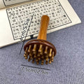 Portable Wooden Massage Tools Sandalwood Gua Sha Brush Head Neck Qme one size