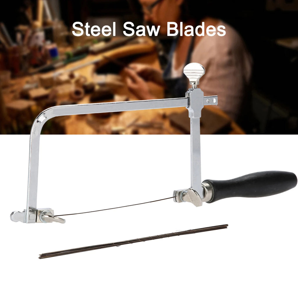 Adjustable Saw Tool Sawbow Adjustable Sawbow Ushape Hacksaw DIY Hand Tools Spiral Saw Blades for Jewelry Craft Saw Blades Qme