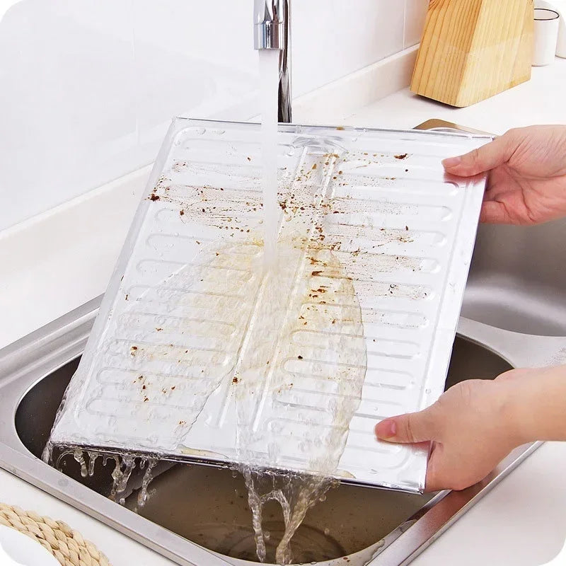 Kitchen Cleaning Tools Stove Oil-Proof Splash Guard Board Article for The Kitchen Removable Cooking Frying Oil Gas Kitchenware Qme