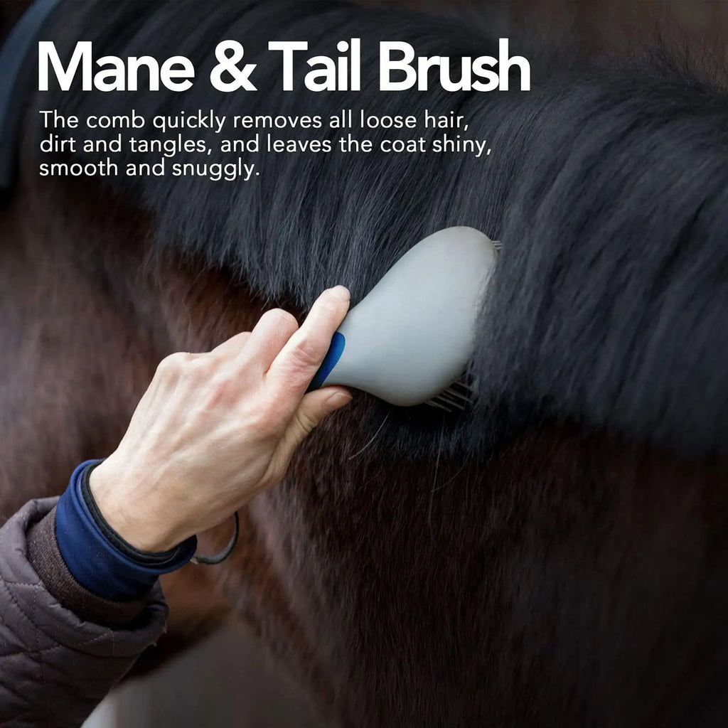 Horse Brushes Grooming Professional Mane Tail Brush Humanized Handle Qme
