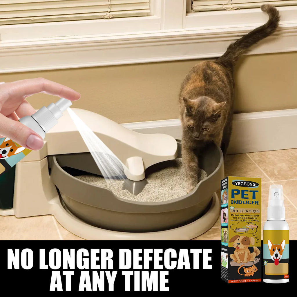 Pet Toilet Training Spray Puppy Positioning Defecation Cats Potty Training Indoor Outdoor Portable Location Dogs Spray Inducer Qme