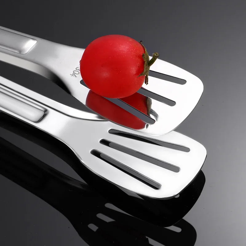 Stainless Steel Food Tongs Barbecue Tongs Meat Salad Steak Food Serving Clip Tweezers Long BBQ Cooking Tongs Kitchen Utensils Qme