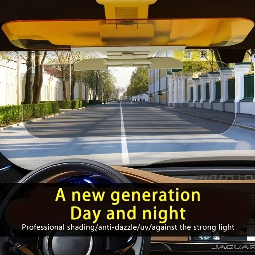 Adjustable Polarized Car Sun Visor Extension Anti-UV Anti-Glare Sunshade HD Night Driving Protector for Most Vehicles Accessory Qme