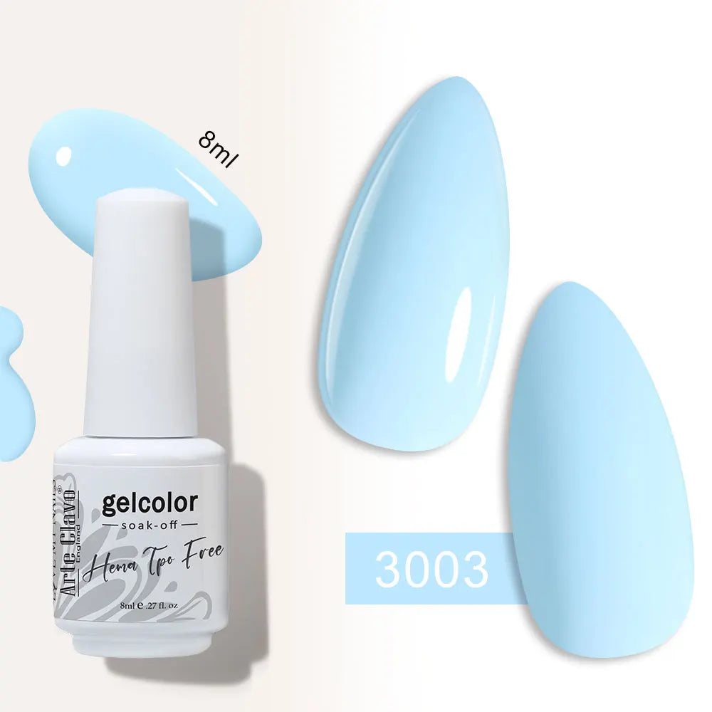 Arte Clavo Semi-permanent Gel Nail Varnish 180 Colors Semipermanent