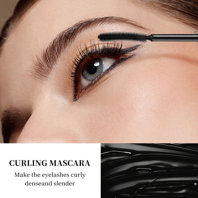 1PC/2PCS Long Lasting Waterproof Mascara,Volumizing & Lengthening,Defining,Curling,Fast Drying,Smudge Proof,Eye Makeup Qme