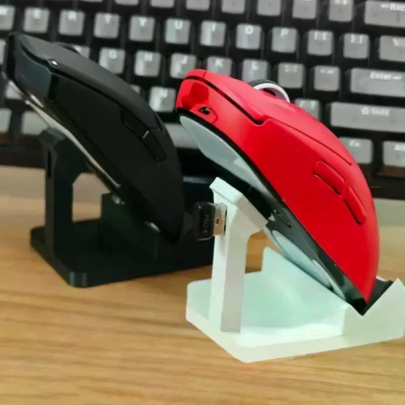 3D Printed Wireless Mouse Stand Durable Non-slip Desktop Monitor Qme