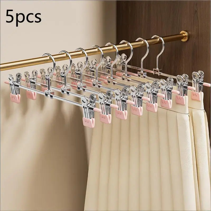 Metal Windproof Hanger Clothes Home Pants Coat Non-slip Drying Qme A3