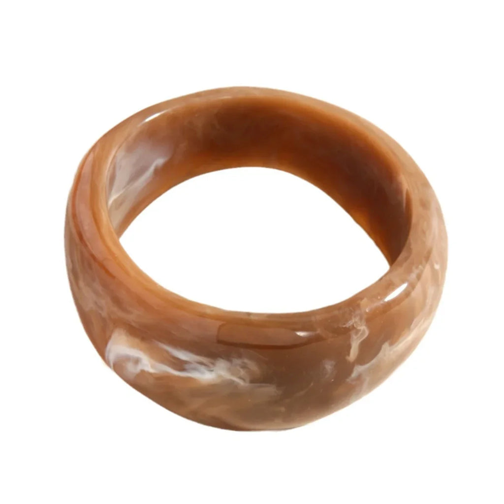 Korean Ins Candy Color Wave Wide Version Square Acrylic Resin Y2k Hip Hop Bangle Bracelet for Women Party Travel Jewelry Girl Qme 1