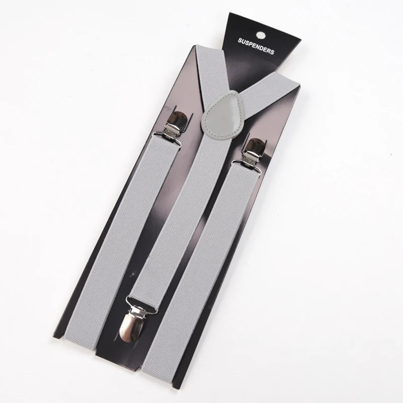 30 Colors Vintage Suspenders Men Women Y Back Adjustable Straps