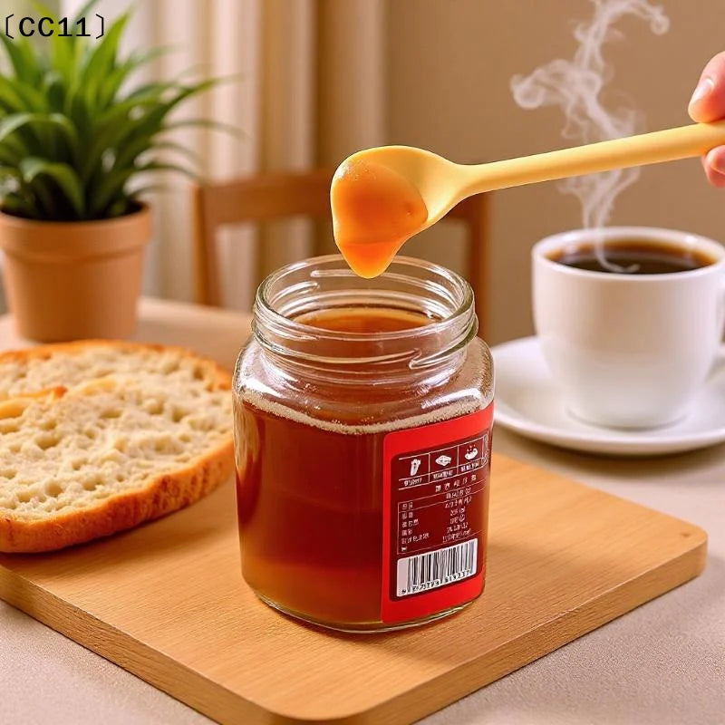 Silicone Small Spoon Jam Heat Resistant Easy Clean Non-stick Rice Qme