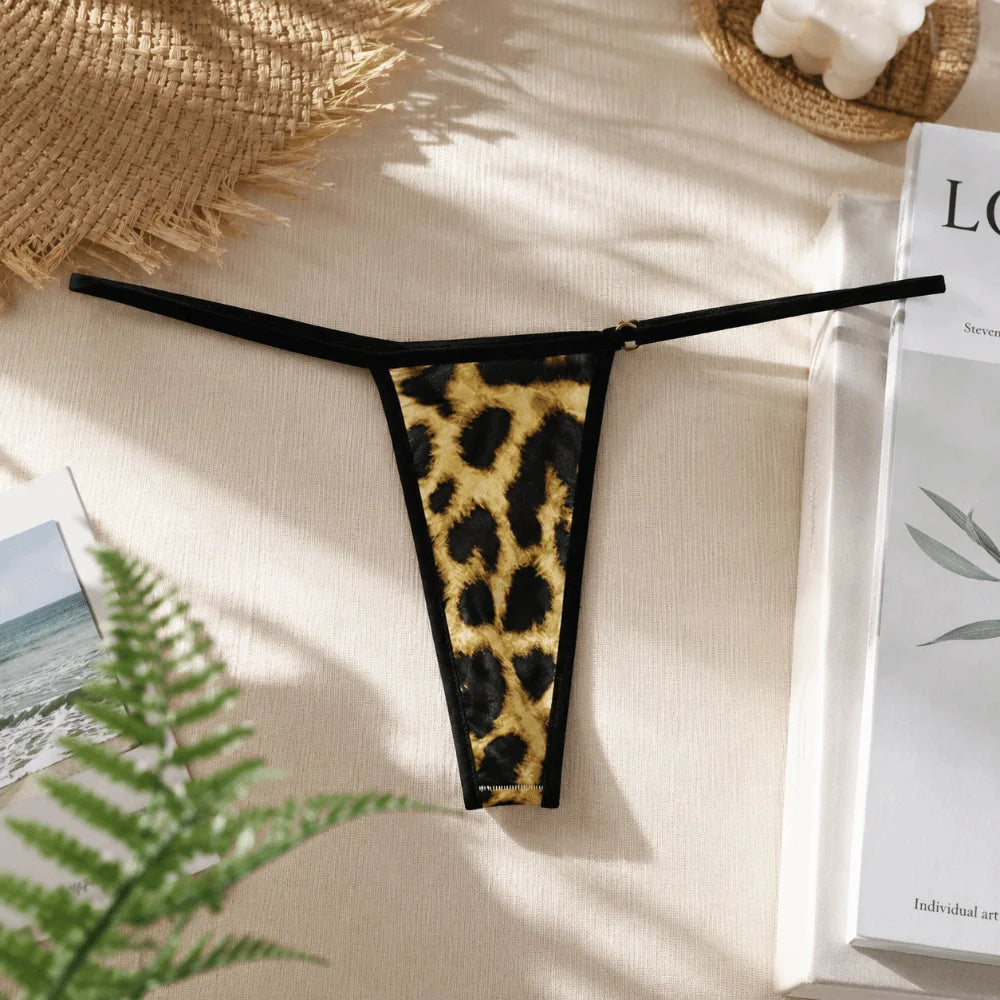 Lingerie Seamless Women Thongs Dots Low Waist T-back Briefs Ice Silk Qme