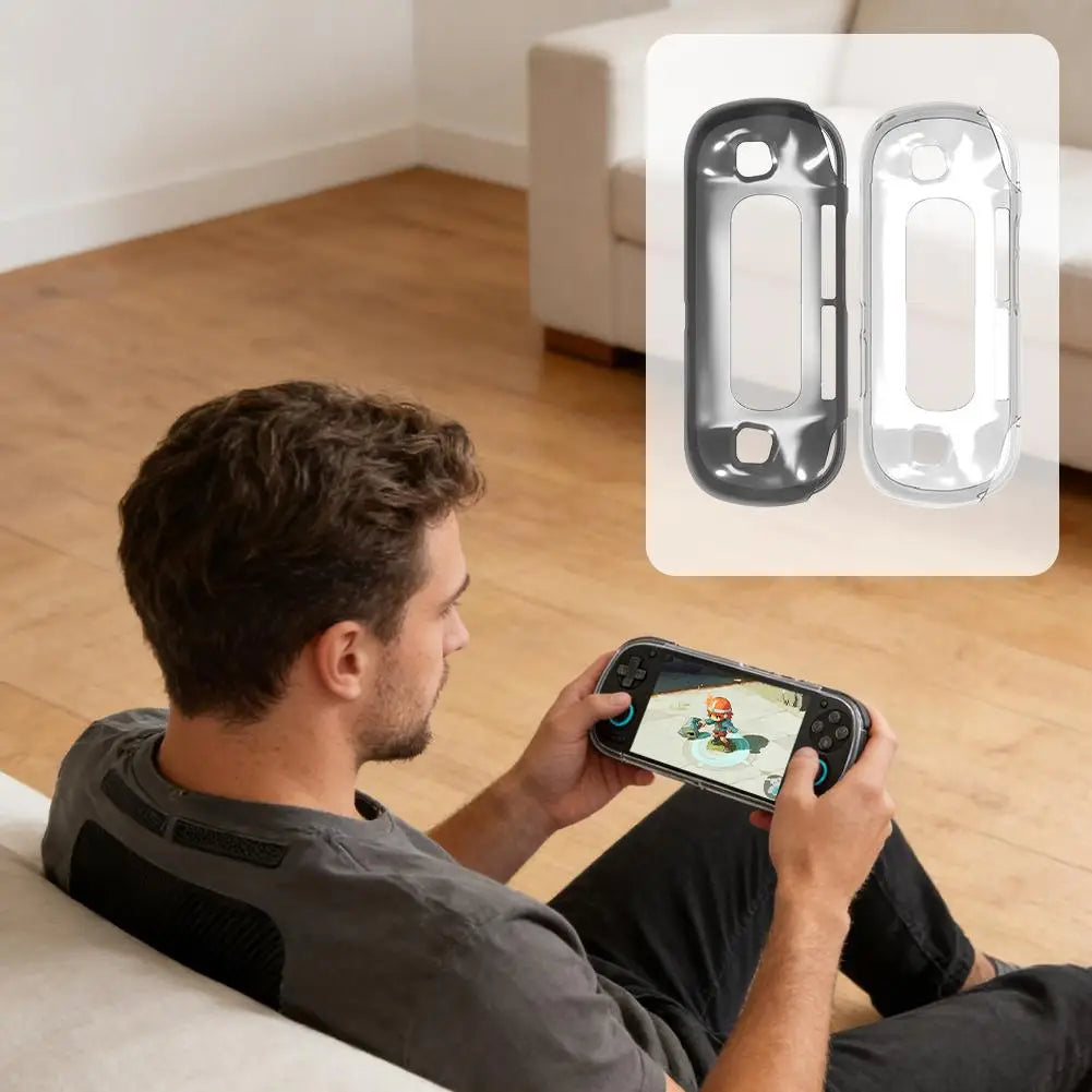 TPU Protective Case Retroid Pocket 6 Transparent Soft Wear-resistant Qme