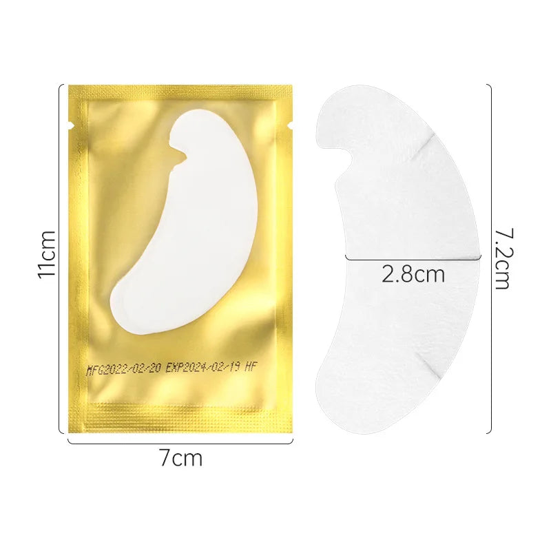 50 Pairs Patches Building Hydrogel Eyepads Eyelash Extension Paper Qme