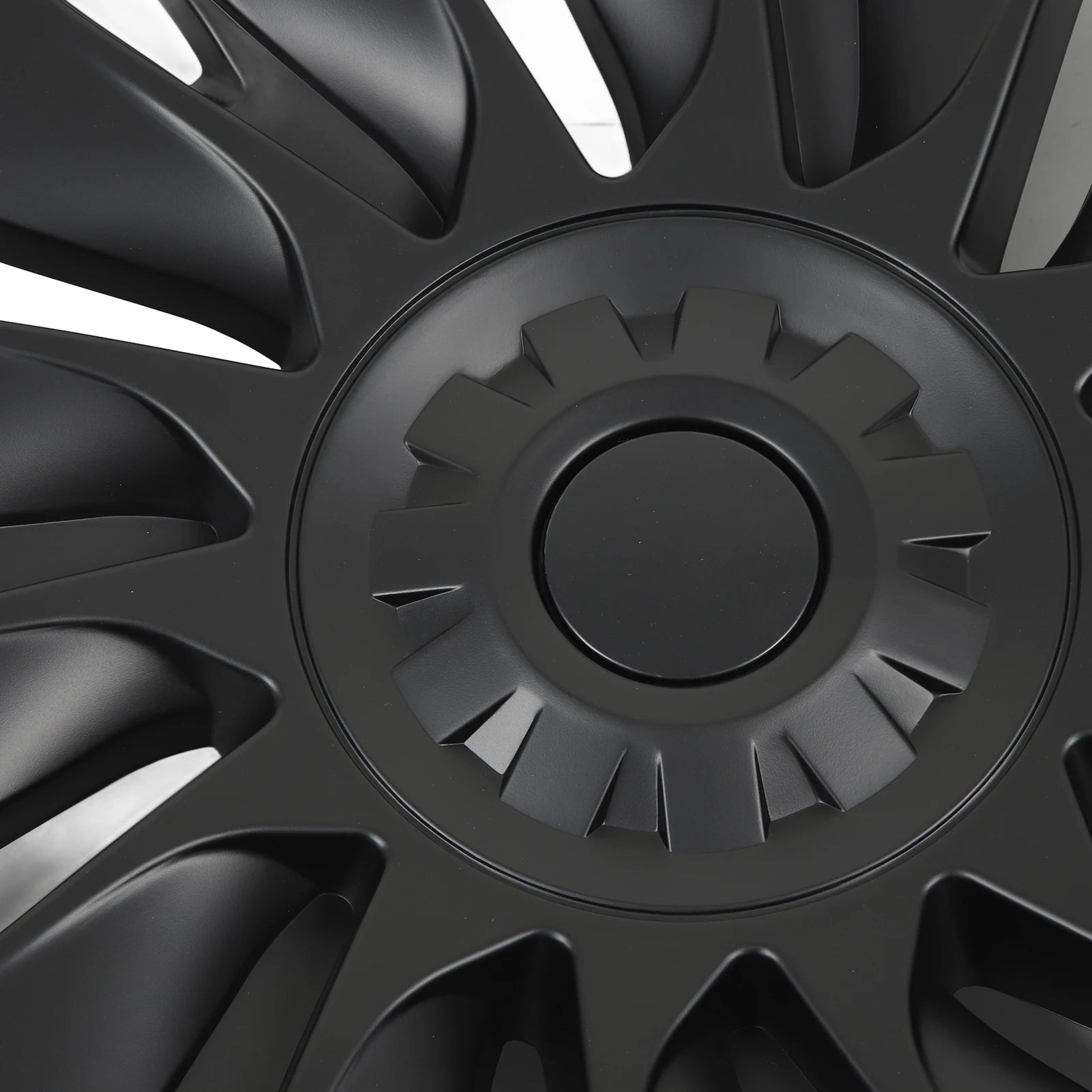4Pcs Matte Black Symmetrical Wheel Hub 19 Inch Replacement Enhance Vehicle Appearance for Tesla Model Y 2020 to 2023 Qme