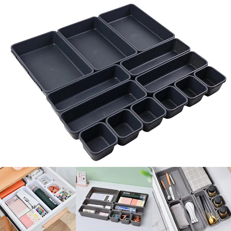 Kitchen Bathroom Makeup Organizer Boxes Drawer Organizers Separator Qme