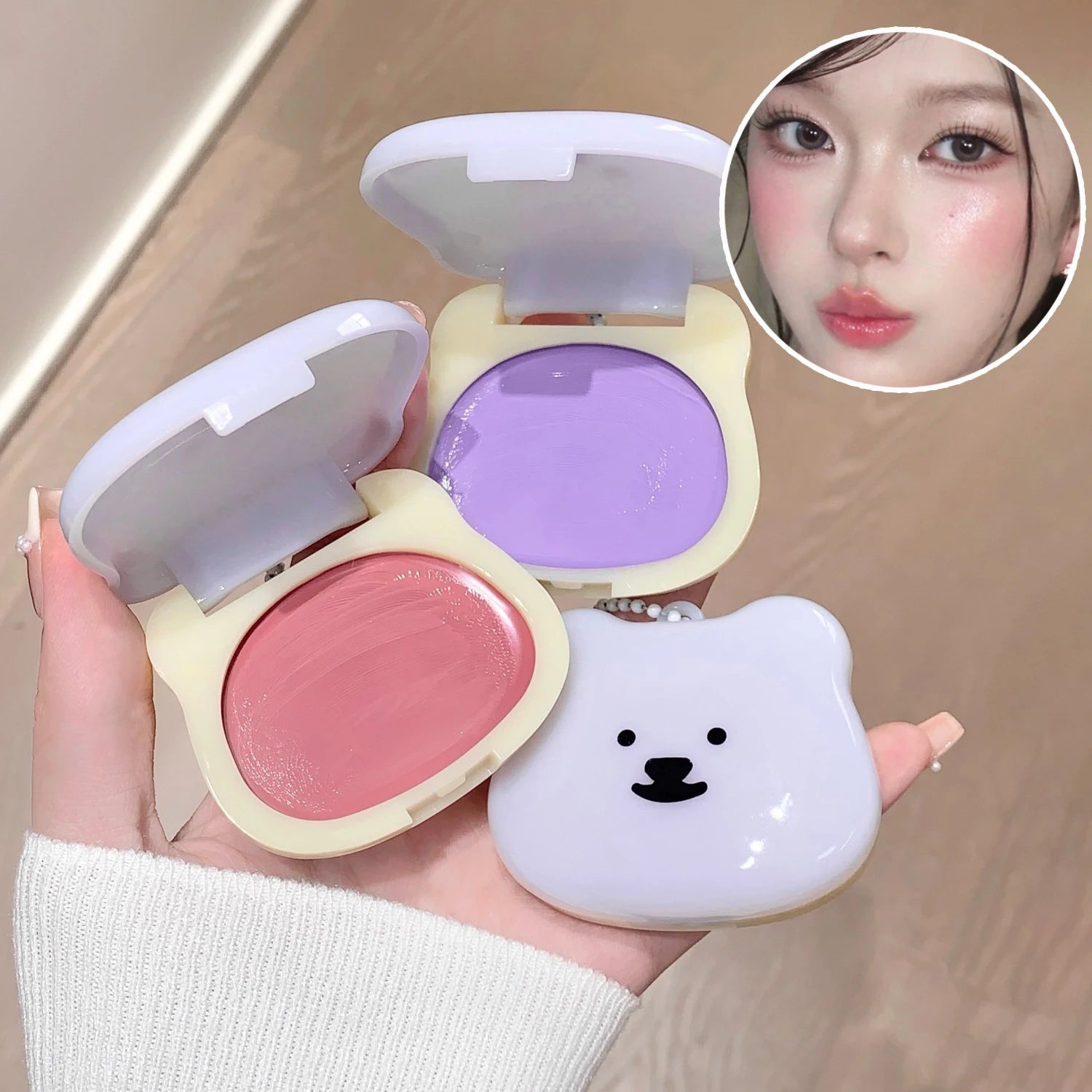 Watery Blush Cream SHAQINUO Moisturizing Jelly Glow Rouge Korean Qme