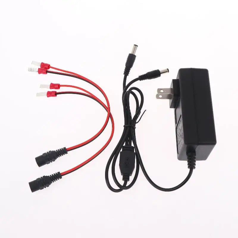 Portable Dual-head Lithium Charger Overload Protection 18 21 24V Heat Qme