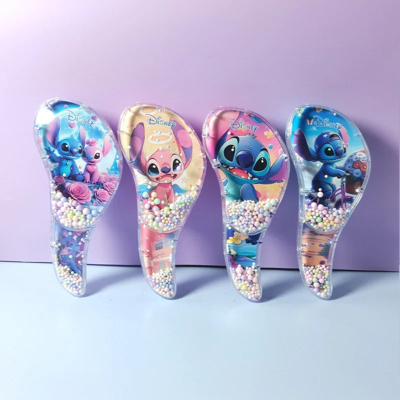 Hello Kitty Kuromi S-Shaped Transparent Cartoon Comb Student Anti-Tangle Massage Comb Hair-Smoothing Plastic Hair Comb Qme