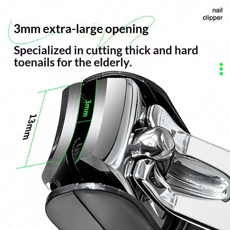 Magnifying Glass Nail Clipper Anti-splash Rust-proof Large Trimmer Qme