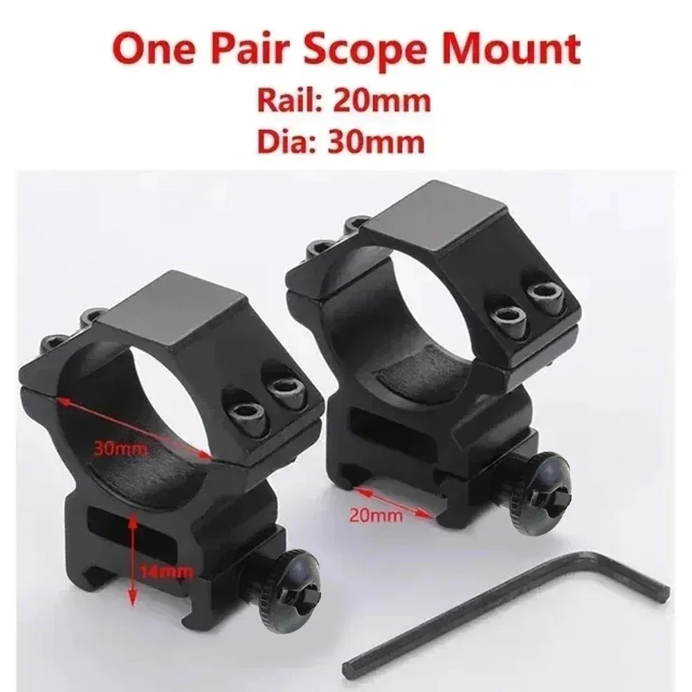 25 4 Rifle Scope Mounting Ring Flashlight Dovetail Picatinny Rail Qme 30mm Short B