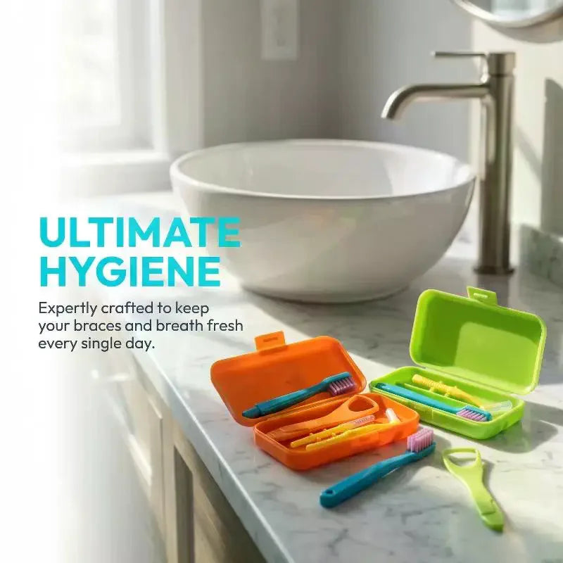 Dental Cleaning Care Kits Portable Travel Oral Detachable Toothbrush Qme