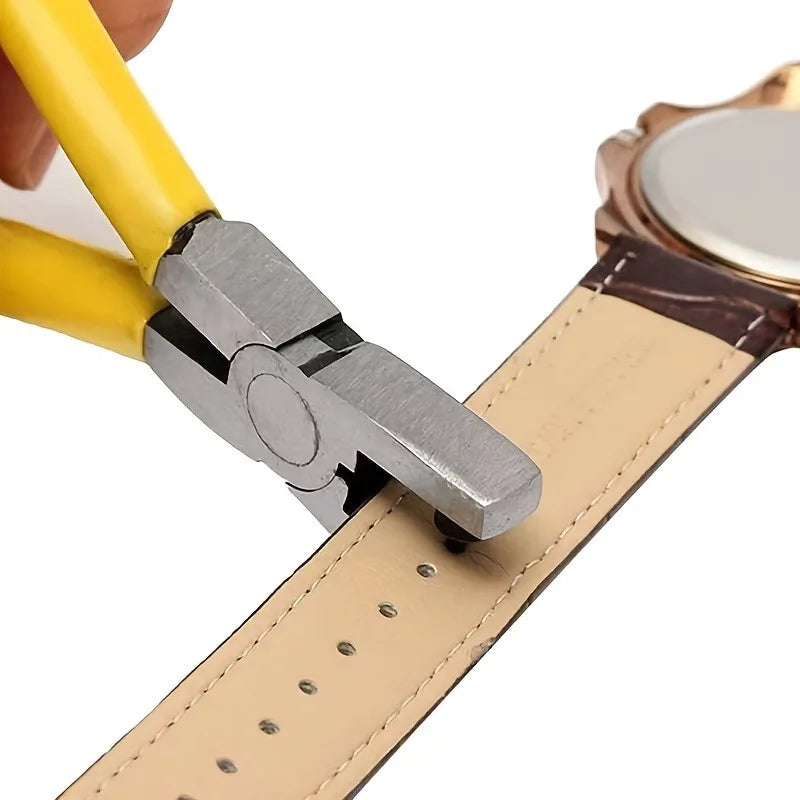 Manual Mini Hand Punch Tool Compact Leather DIY Crafting Belt Qme