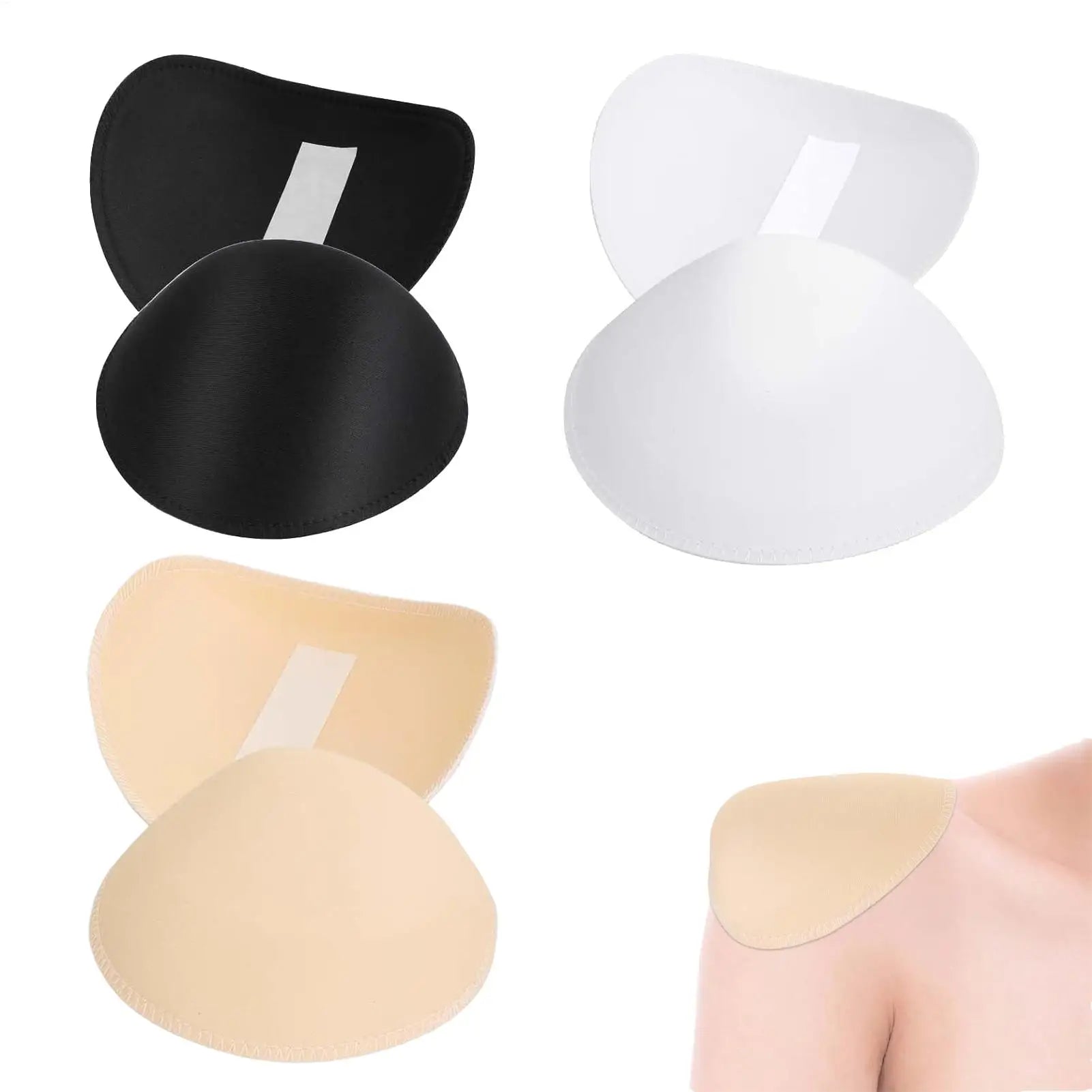 Bra Shoulder Pads 3 Pairs Sewing Shoulder Pads Shoulder Enhancer for Women Men Breathable Sponge Pads for Blazer Suit Coat Qme