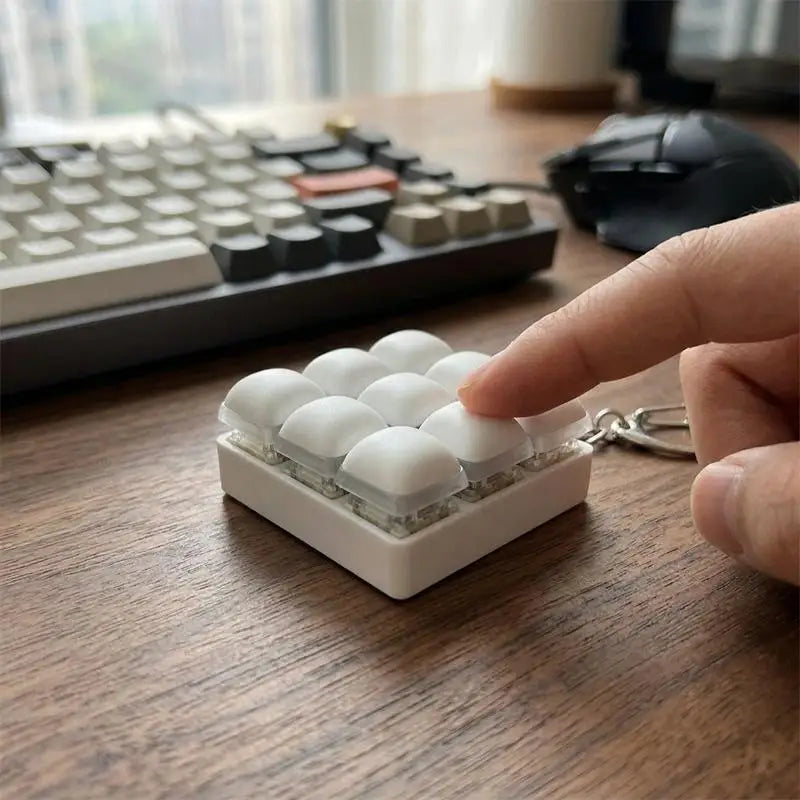 Bread Design Fidget Keychain Key Button Keycap Finger Keyboard Cap Qme