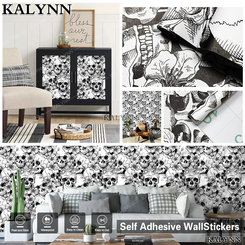 Floral Wall Stickers Self Adhesive Removable Wallpaper Vinyl Contact Qme