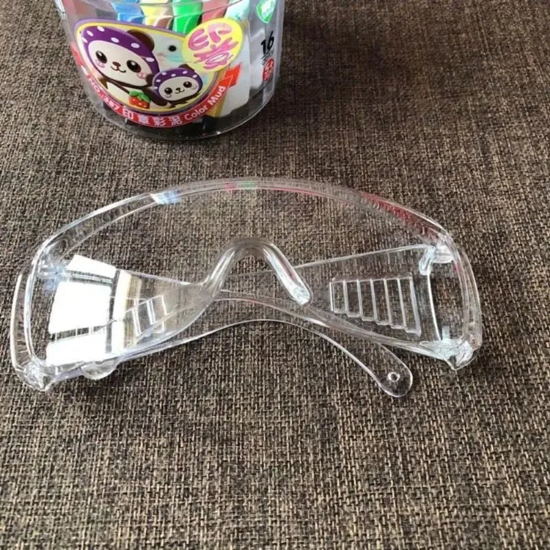 2PCS Safety Goggles Anti-UV Anti-Impact Protective Eyewear for Lab Outdoor Work Sun Protection Glasses Qme